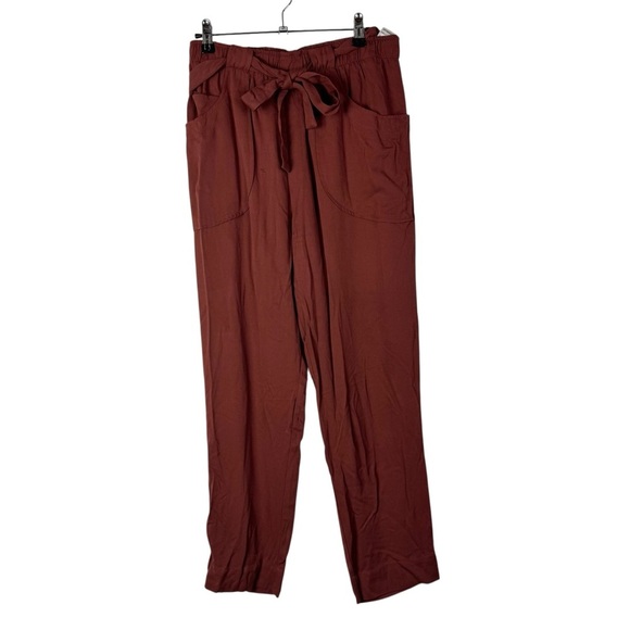 Anthropologie Dolan Northwestern Rust Orange Jogger Pants M - Picture 2 of 5